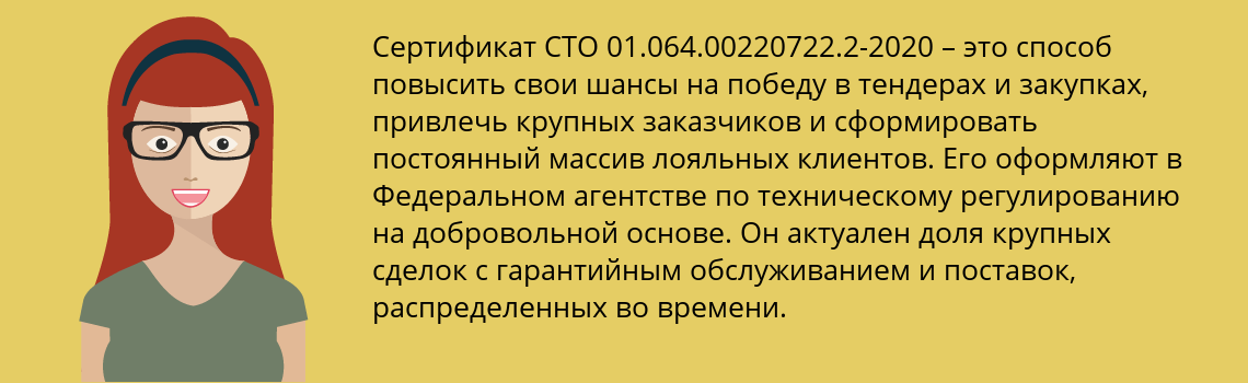 Получить сертификат СТО 01.064.00220722.2-2020 в Артемовский